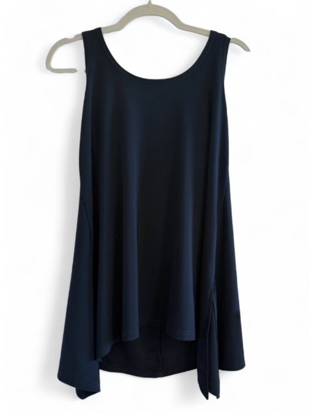 Sympli Navy Blue Asymmetrical Tunic Top Size 8